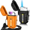 2 Pack Waterproof Lighter Outdoor Windproof Torch Lighters