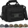 Pistol Case, Gun Range Bags For 2 Pistols 6 Magazines Carrying Shooting Bag