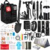 Survival Kit, 250Pcs Survival Gear First Aid Kit with Molle System Compatible Bag